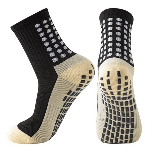 4-Pack Non-Slip Football Socks: Breathable Towel Bottom Sports Performance Socks for Men & Women (Size 6-11 US)