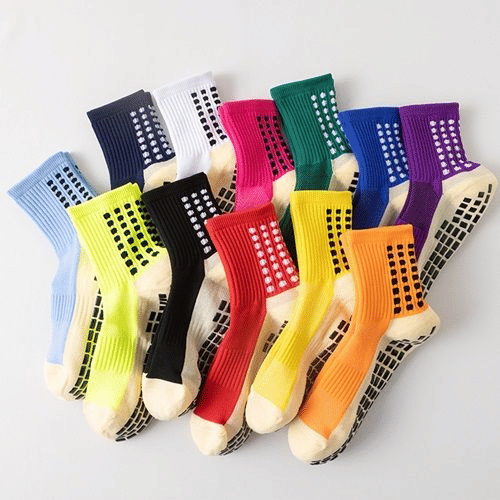 4-Pack Non-Slip Football Socks: Breathable Towel Bottom Sports Performance Socks for Men & Women (Size 6-11 US)