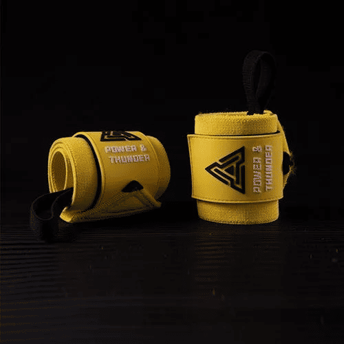 Strong Winding Pressure Bench Press Heavy Wrist Guard Fitness Support Yellow
