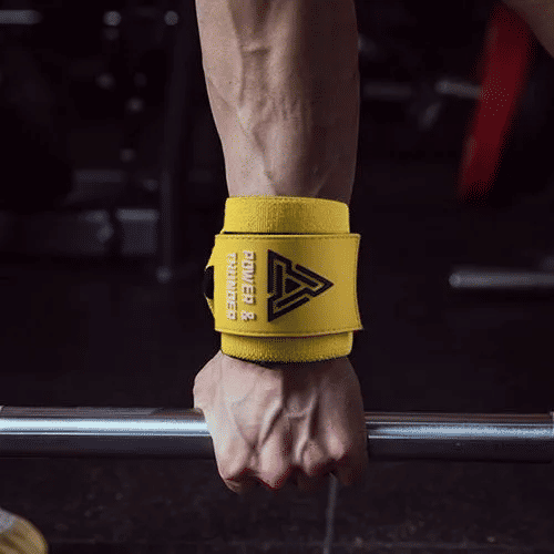 Strong Winding Pressure Bench Press Heavy Wrist Guard Fitness Support Yellow