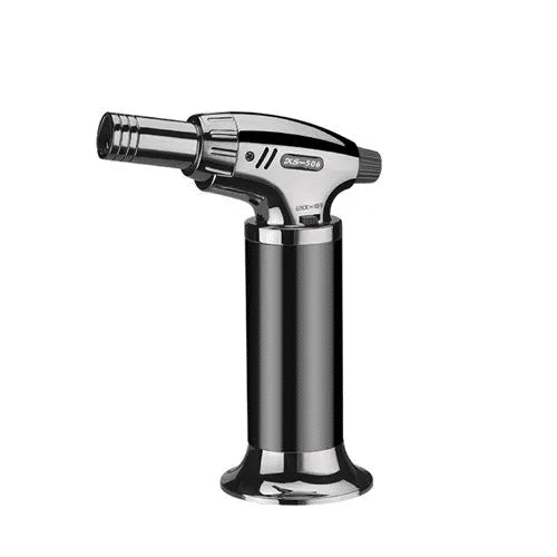 Refillable Metal High Temperature Three Flame Direct Spray Gun Welding Torch Windproof Lighter