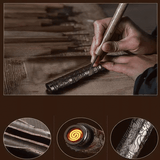 Nature Ebony Dragon USB Rechargeable Windproof Folding Lighter