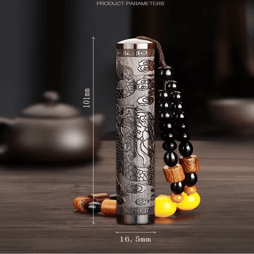 Nature Ebony Dragon USB Rechargeable Windproof Folding Lighter