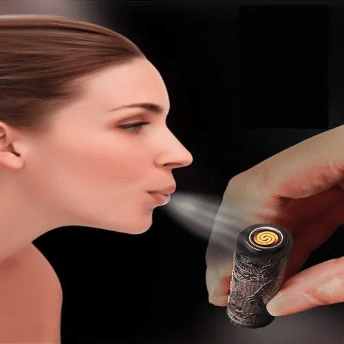 Nature Ebony Dragon USB Rechargeable Windproof Folding Lighter