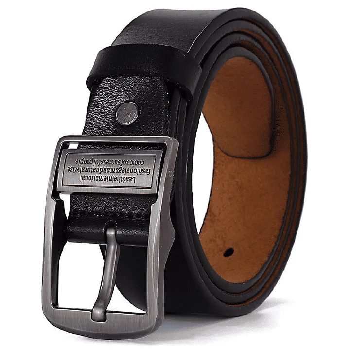 Men's Needle Buckle Belt Retro Casual Business PU Leather Minimalist Design 47-51 Inch