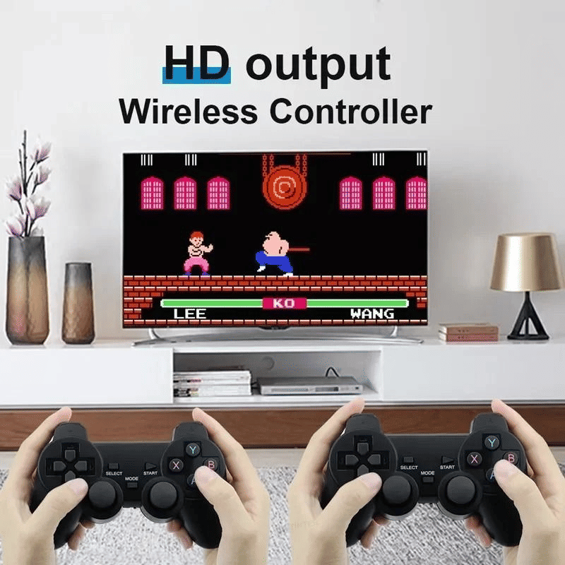 4K HD Retro Video Game Console Stick: 64GB Storage, 20000+ Classic Games