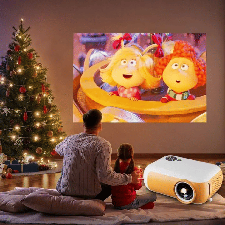 Native 1080P Portable Projector 2999-4999 Lm WiFi Bluetooth Auto Focus