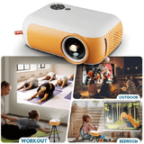 Native 1080P Portable Projector 2999-4999 Lm WiFi Bluetooth Auto Focus