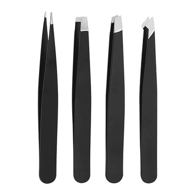 Generic 4pcs Professional Stainless Steel Eyebrow Tweezers Hair Removal Set