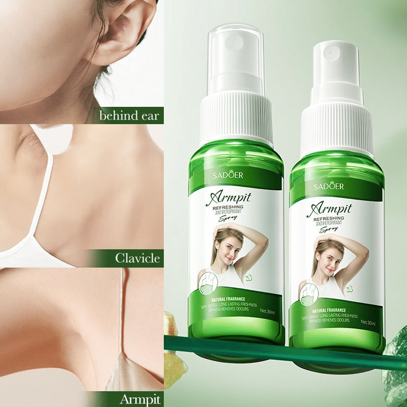 Underarm Odor Control Anti-Perspirant Spray Fragrance Sweat-Reducing 30ml