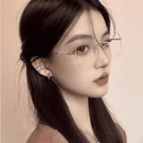 Fashion Rimless Photochromic Anti-Blue Light Computer Glasses