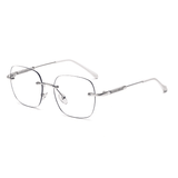 Fashion Rimless Photochromic Anti-Blue Light Computer Glasses