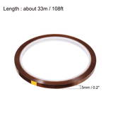 Heat Resistant Polyimide Film Adhesive Tape 5mm x 33m