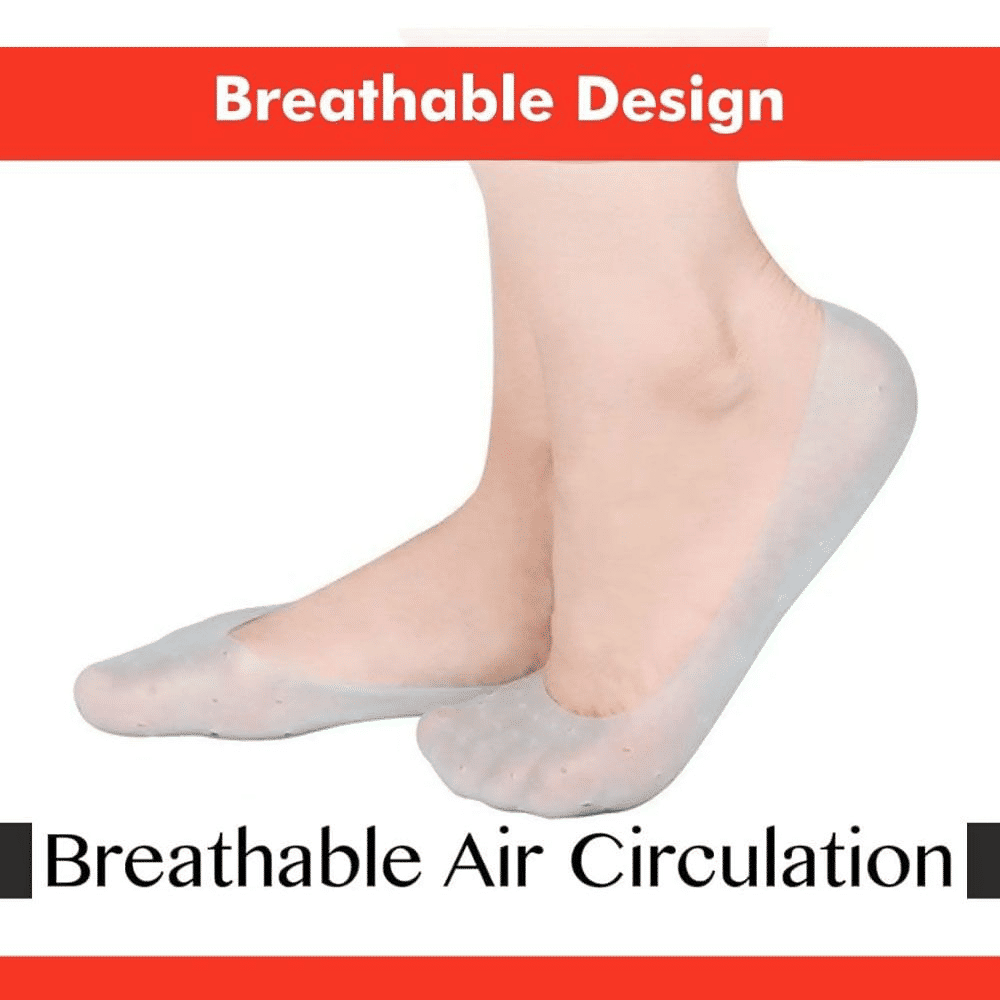 Moisturizing Silicone Socks Breathable Exfoliating Foot Protector 1 Pair