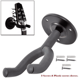 Generic Metal Wall Mount Guitar Hanger Hook with Foam Black