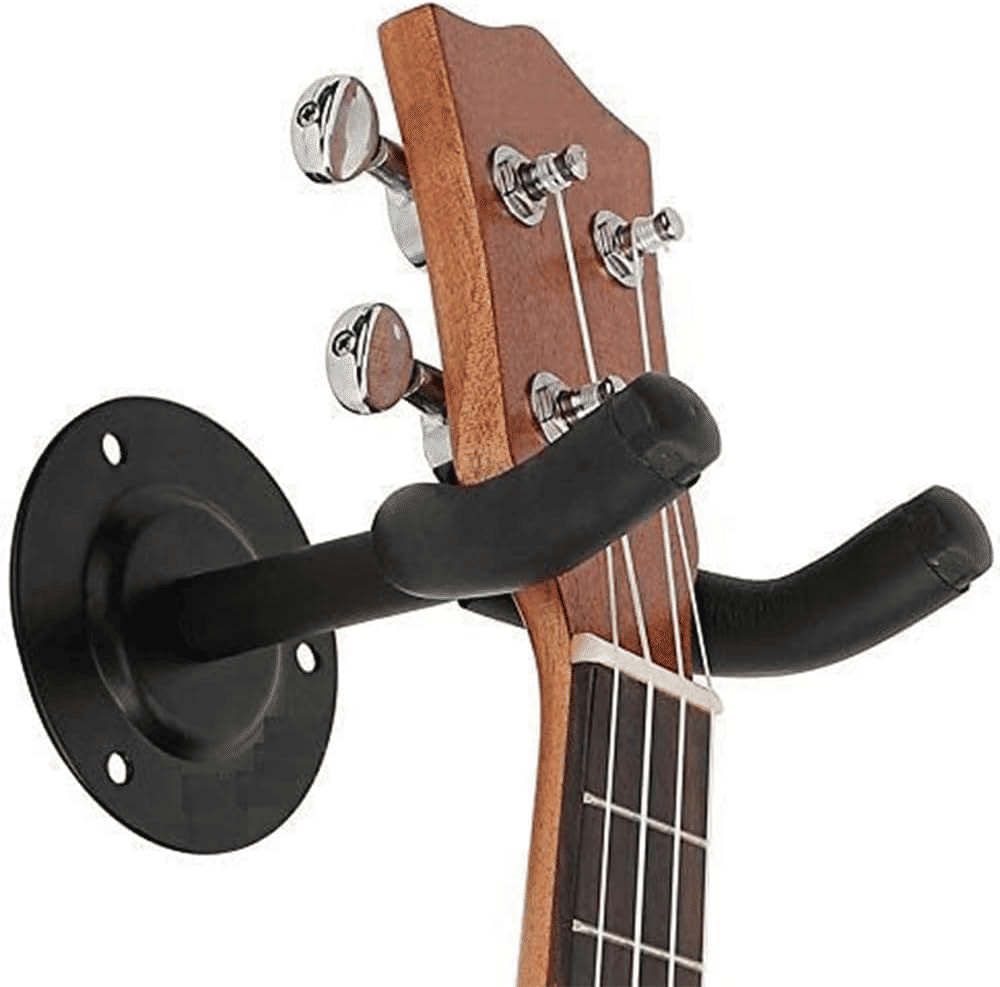 Generic Metal Wall Mount Guitar Hanger Hook with Foam Black