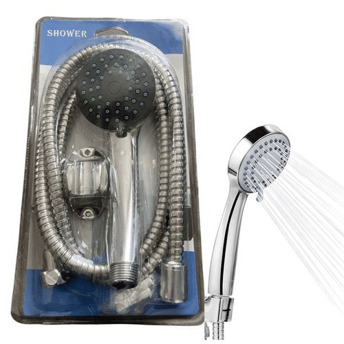 Hand Held High Pressure Shower Head Set with Hose and Bracket