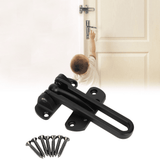 Anti-Theft Lock Buckle Door Safety Latch Matte Black