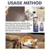 Cat Scratch Deterrent Spray Orange Scent 50ml Furniture Protector