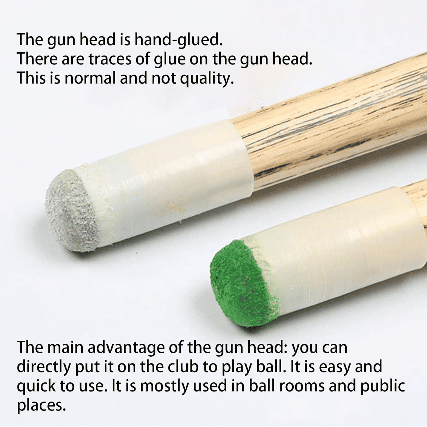 Generic Pool Cue Stick Replacement Tips Slip-On PU Leather Pack