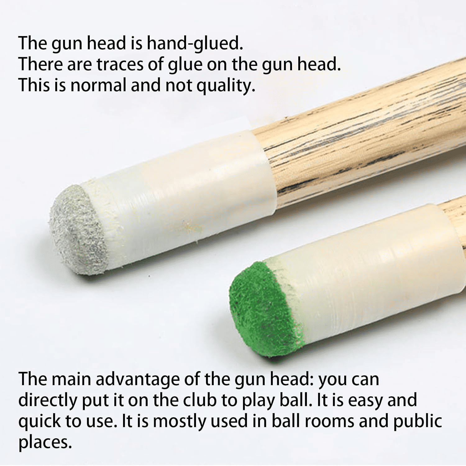 Generic Pool Cue Stick Replacement Tips Slip-On PU Leather Pack