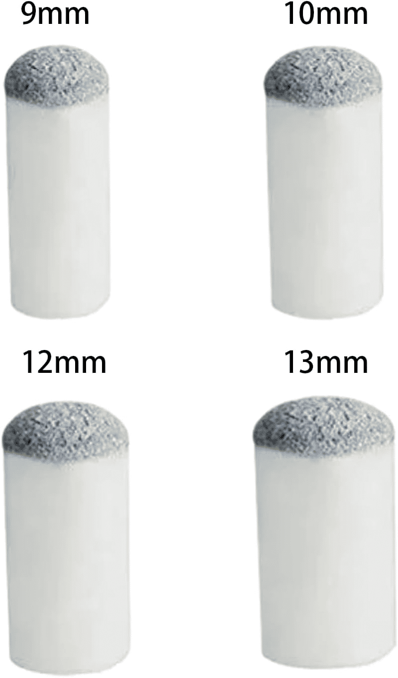 Generic Pool Cue Stick Replacement Tips Slip-On PU Leather Pack