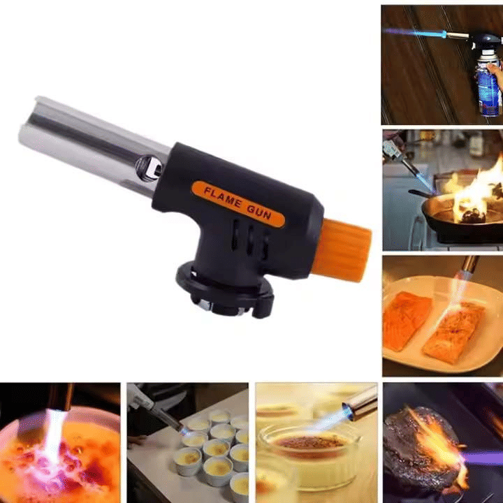Flamethrower Flame Gun Head Gas Torch for Camping and BBQ