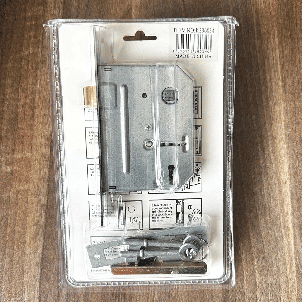 Mortise Door Lockset Handle Pair Dark Finish Brass Dead Bolt