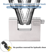 94mm Horizontal Beam Steel Padlock with 4 Keys Heavy Duty
