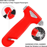 3-in-1 Car Emergency Escape Tool with Seat Belt Cutter