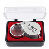 Generic 30X Portable Folding Jeweler's Loupe Magnifying Glass 21mm Silver