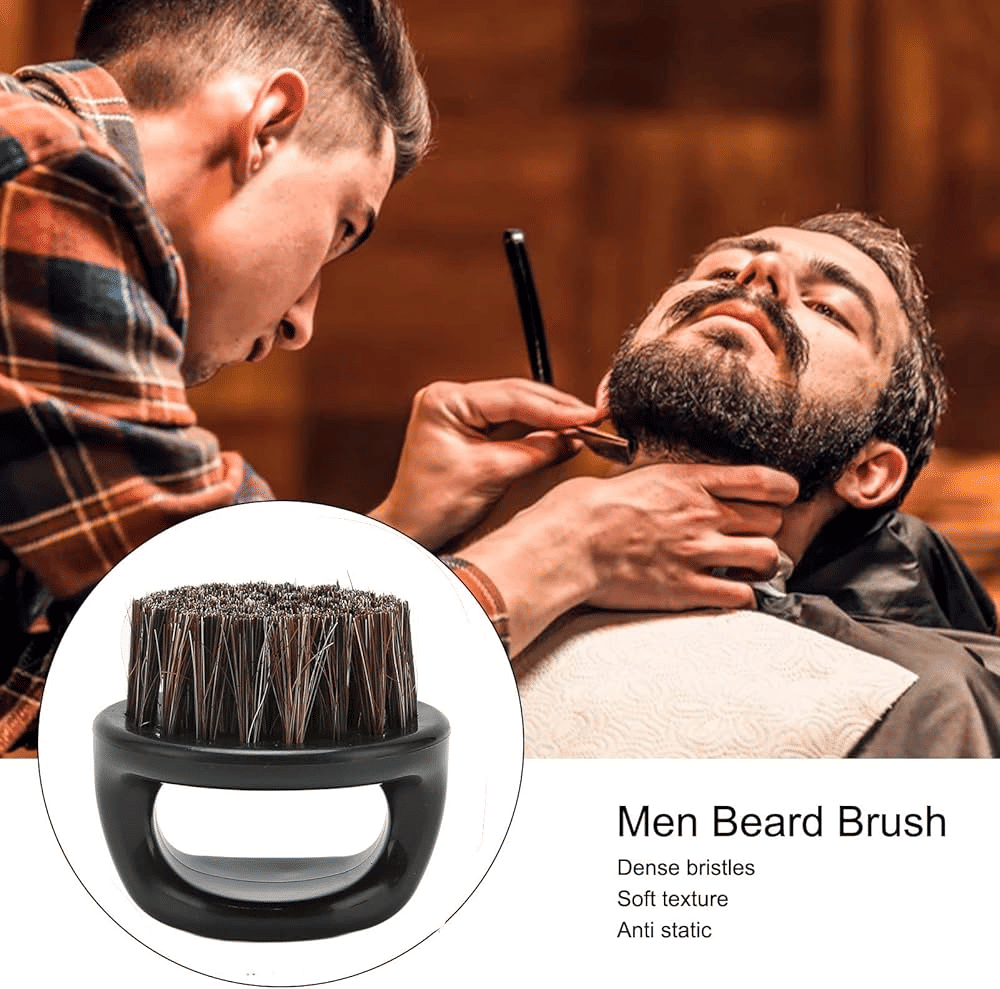 Barber Pro Beard Brush for Men Soft Bristles Grooming Tool