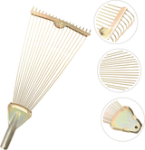 Heavy Duty Steel Convertible Leaf Rake Garden Digging Tool