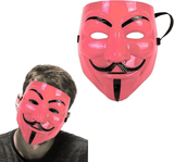 V for Vendetta Anonymous Hacker Mask Fawkes Red Cosplay