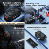 Generic 3-in-1 6000mAh Portable Car Jump Starter Power Bank