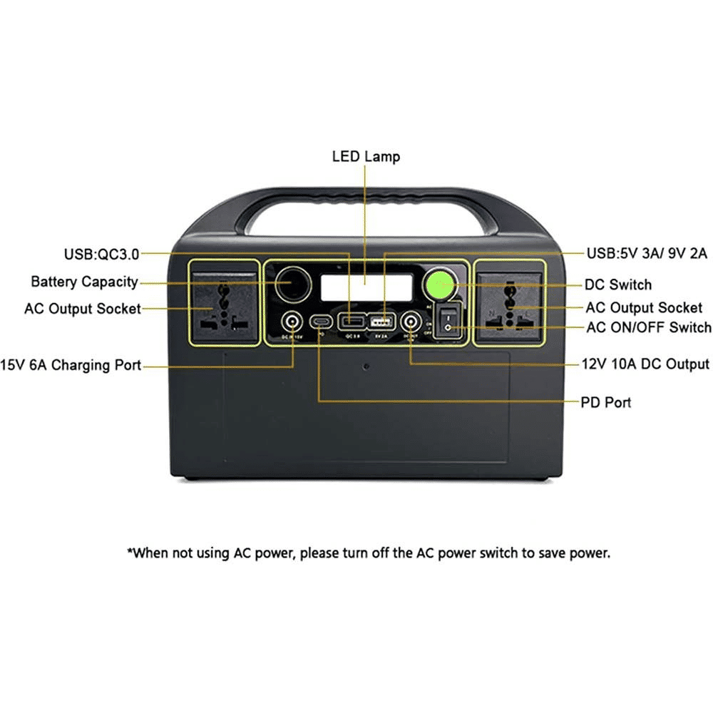333Wh 300W Portable Power Station Generator Outdoor Camping Battery