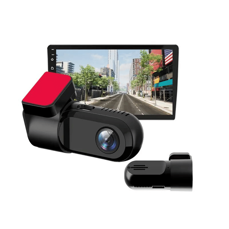 USB Car Dash Camera 720P HD with ADAS Assisted System Black