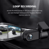 USB Car Dash Camera 720P HD with ADAS Assisted System Black