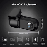USB Car Dash Camera 720P HD with ADAS Assisted System Black