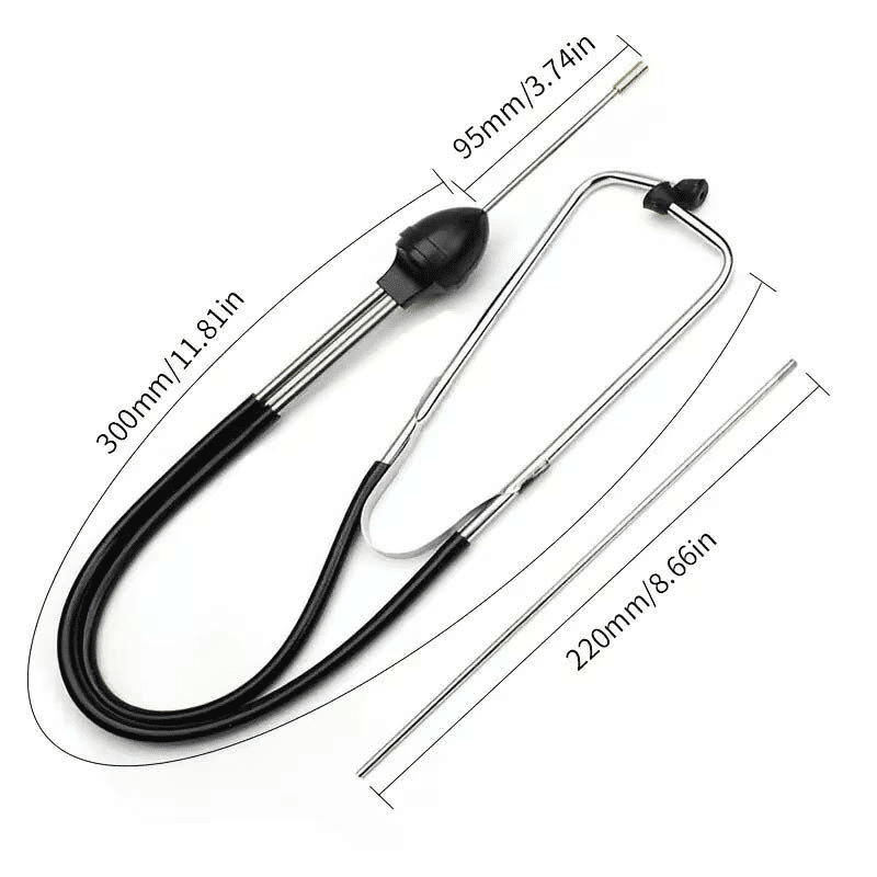Mechanics Cylinder Stethoscope Engine Diagnostic Tool Stainless Steel Probe