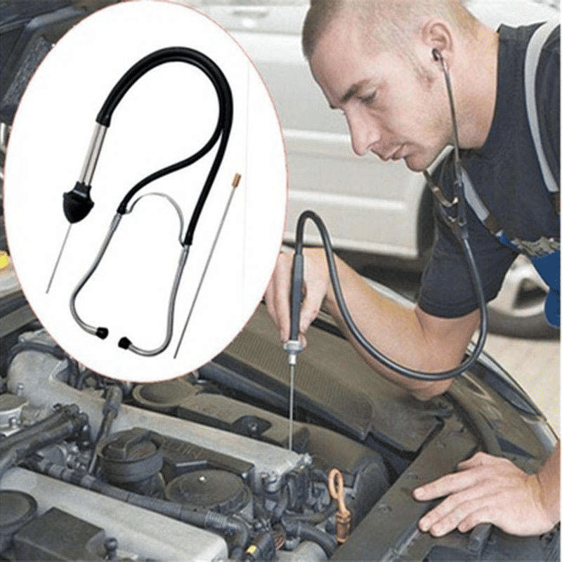 Mechanics Cylinder Stethoscope Engine Diagnostic Tool Stainless Steel Probe
