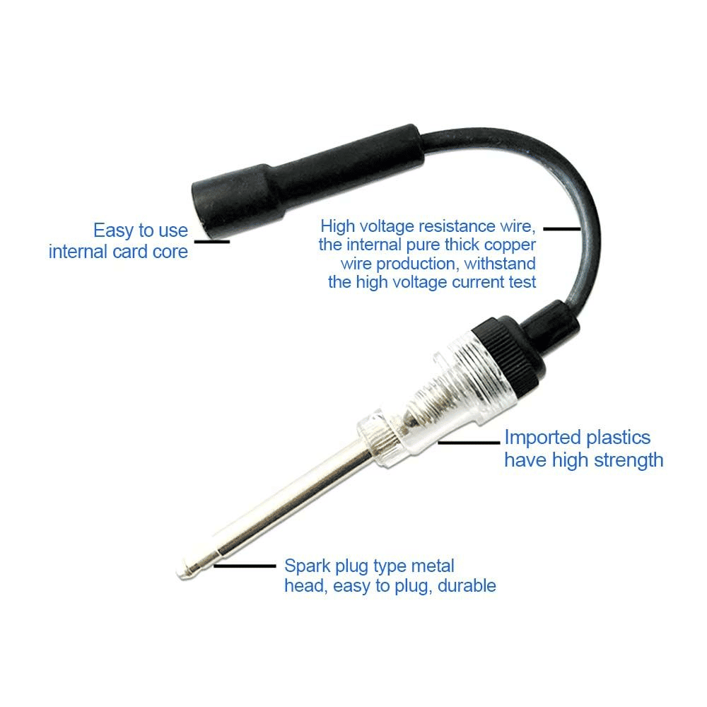 Generic Car Spark Plug Tester Inline Ignition Diagnostic Tool Black