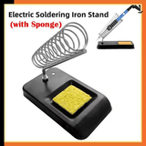 Soldering Iron Stand with Cleaning Sponge Metal Holder