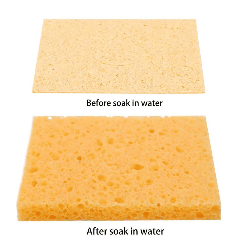 Soldering Iron Stand with Cleaning Sponge Metal Holder