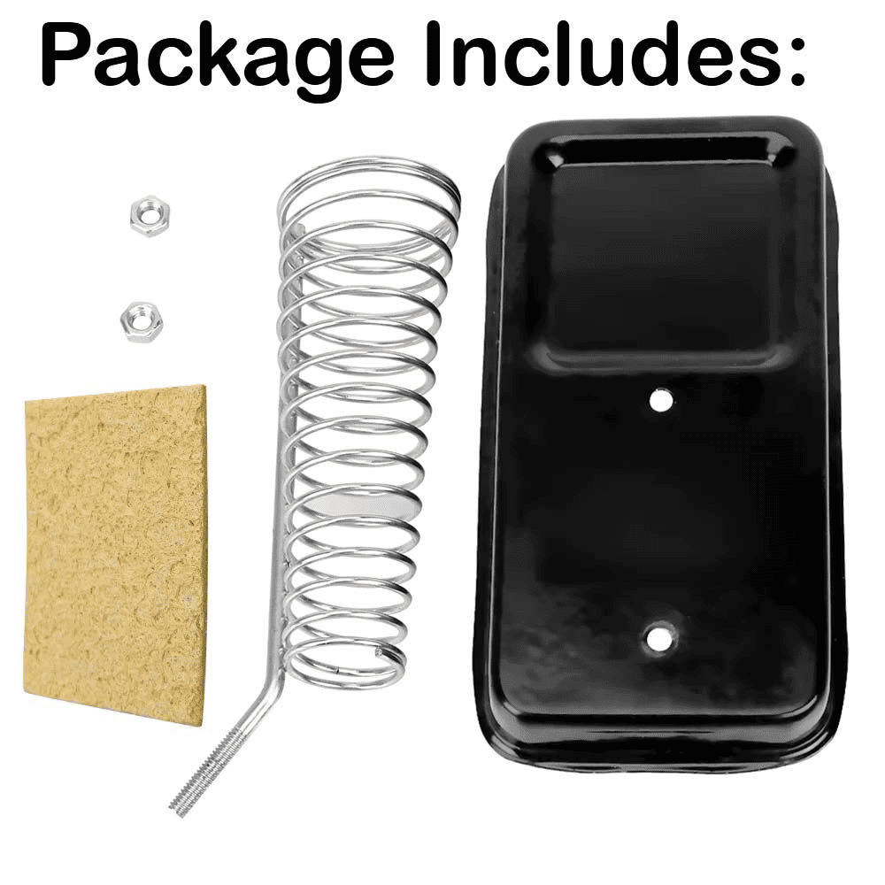 Soldering Iron Stand with Cleaning Sponge Metal Holder