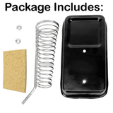 Soldering Iron Stand with Cleaning Sponge Metal Holder