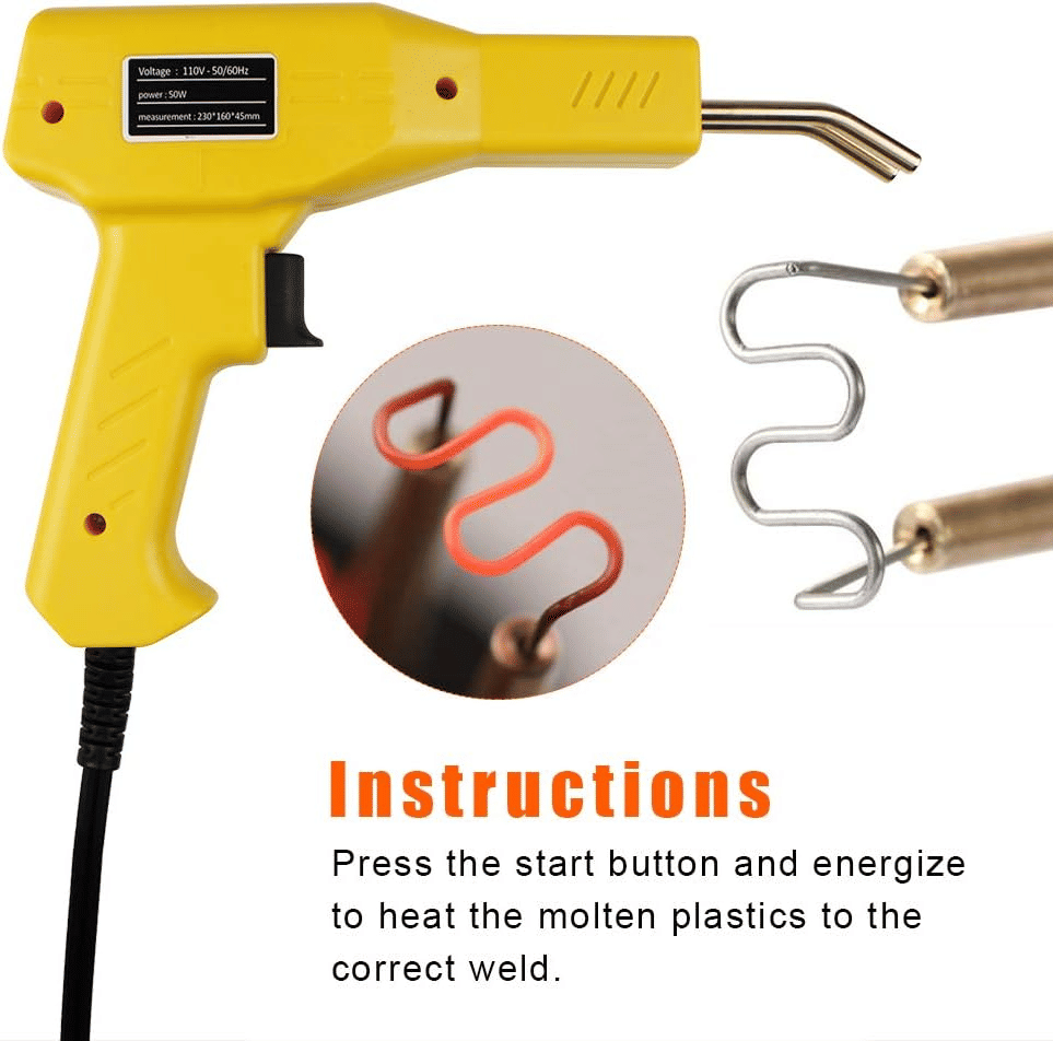 Plastic Welder Repair Kit 50W Hot Stapler for Car Bumpers
