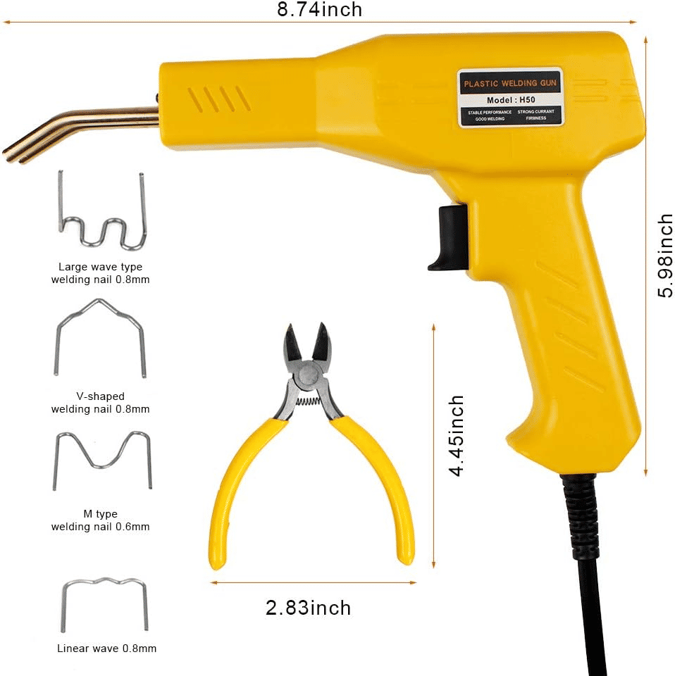 Plastic Welder Repair Kit 50W Hot Stapler for Car Bumpers