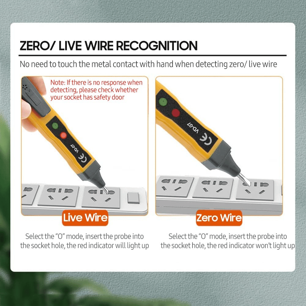 Non-Contact AC Voltage Tester Pen 70-250V AC DC Portable