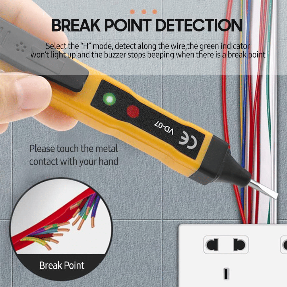 Non-Contact AC Voltage Tester Pen 70-250V AC DC Portable